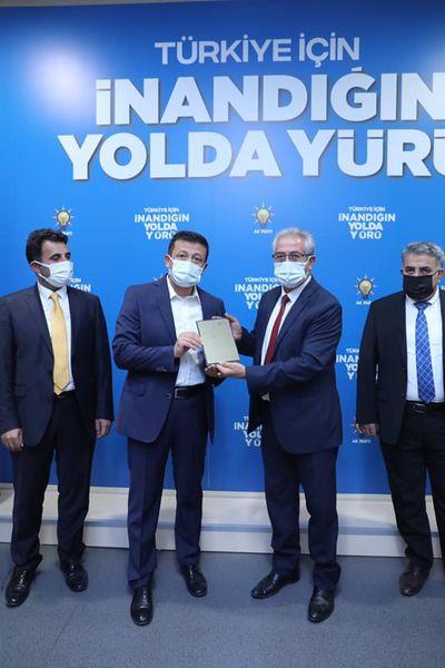 AK Parti İzmir Milletvekili Tanıtım ve Medya Başkanı sayın Hamza Dağ’ı Makamında ziyaret 