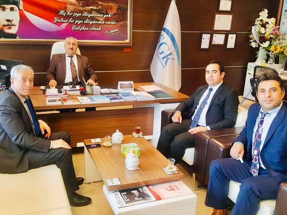 Ağrı SGK il Müdürü Sayın Mehmet Nuri Aktaş’ı ziyaretimiz.